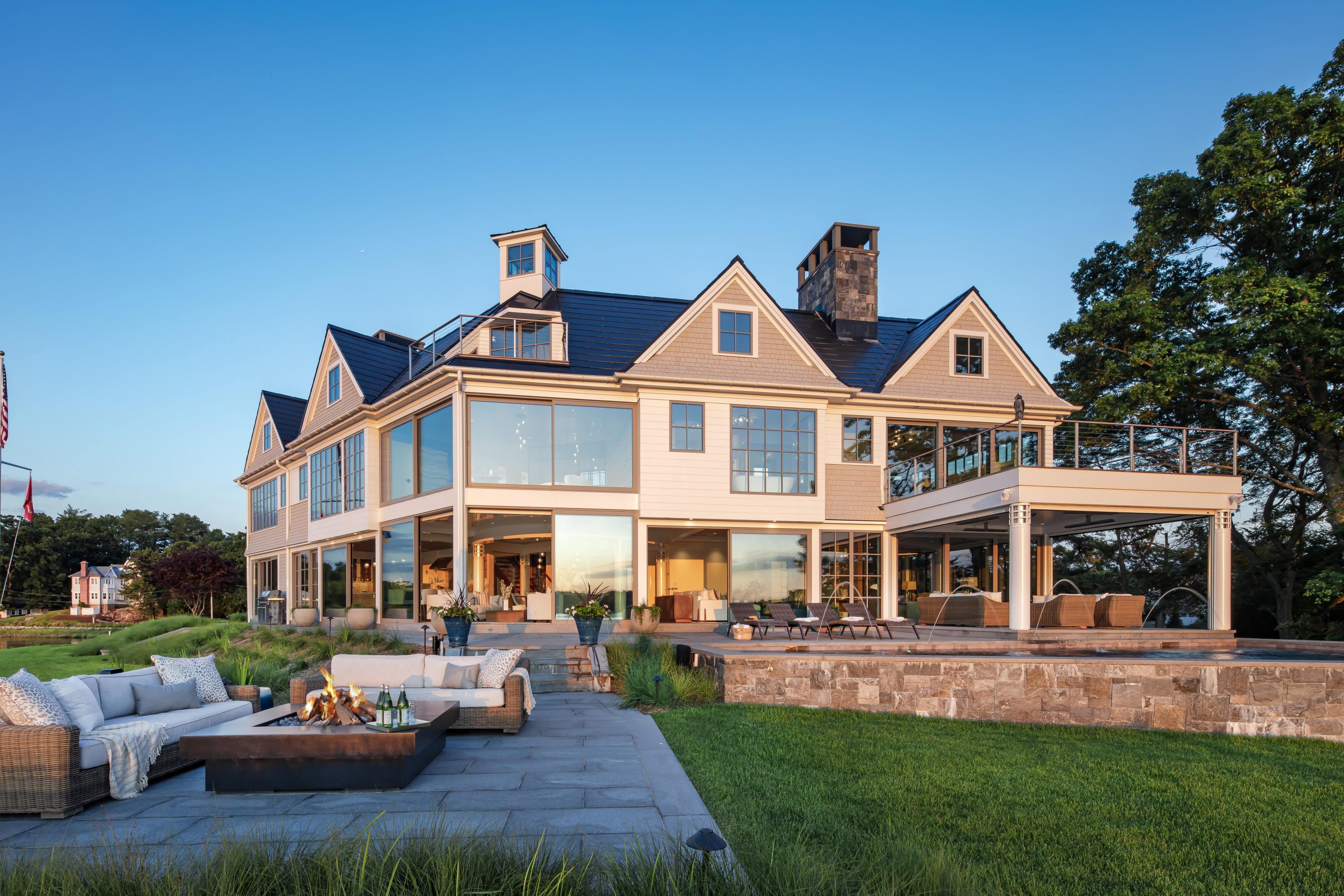 Coveledge home exterior backyard view